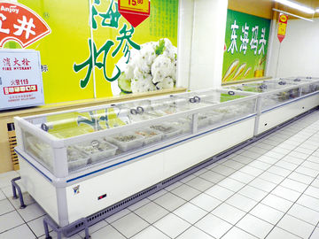 Một mặt sản xuất màn hình làm mát cho siêu thị thực phẩm đông lạnh