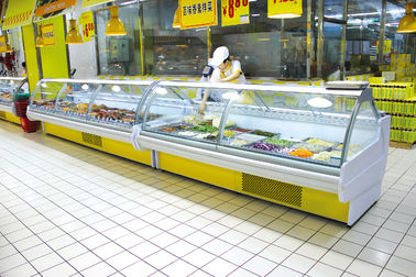 Loại từ xa -1-5 ℃ Tủ trưng bày thực phẩm thịt tươi Sản xuất máy làm mát màn hình