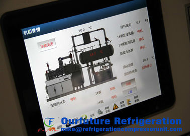 Hệ thống làm lạnh VFD Nh3 Co2 cho phòng cấp đông -55 C.