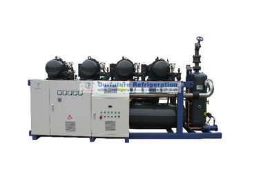 Bộ phận máy nén trục vít với điều khiển PLC và máy nén Bitzer CSH cho kho lạnh R407C 2 ℃