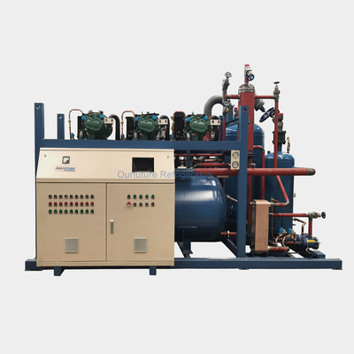 Semi Hermatic loại vít PLC tùy chỉnh quy mô lớn kho lạnh nén máy nén