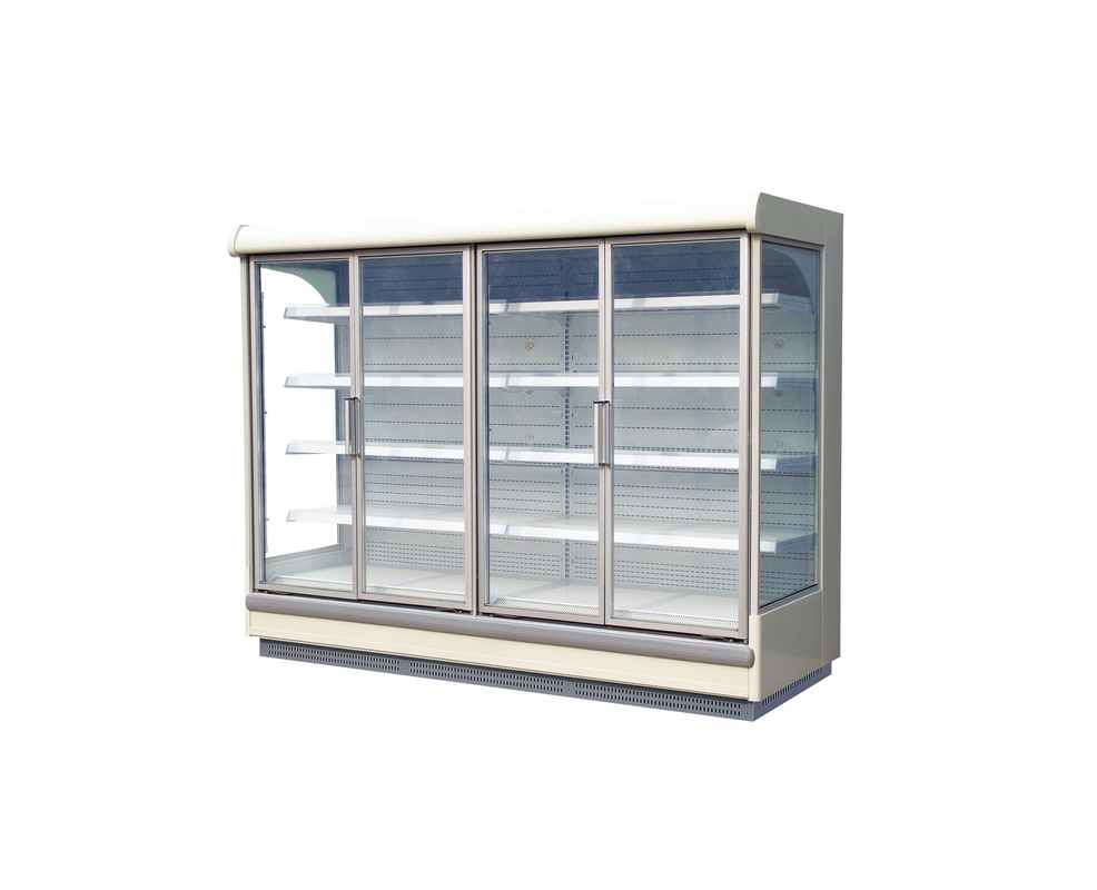 Tủ lạnh thực phẩm dọc Tủ trưng bày siêu thị Thiết bị lạnh cho R404A